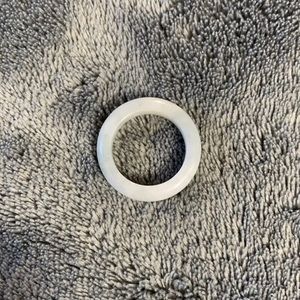 Ice white Jade ring ring size 7